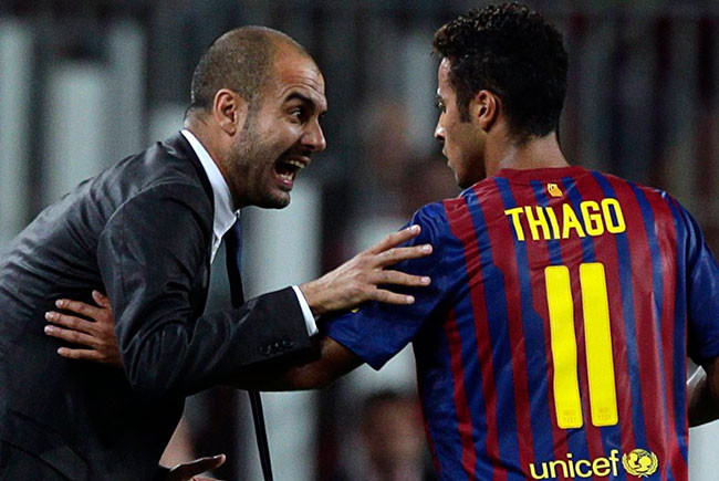 Guardiola y Thiago Bayern Munich