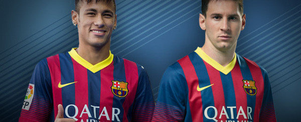 Neymar y Messi Barcelona