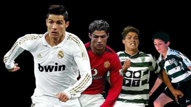 Cristiano Ronaldo en el Real Madrid, Manchester United y Sporting d eLisboa