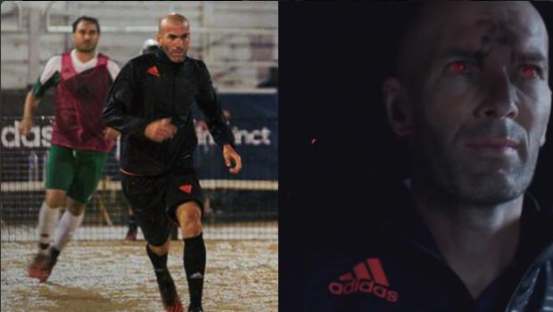 La magia de Zidane lo convierte en Depredador para promocionar a Adidas