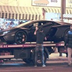 Cristiano Ronaldo quedó varado con su Lamborghini Aventador