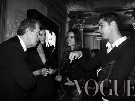 cristiano ronaldo junto a su novia irina en el evento de vogue