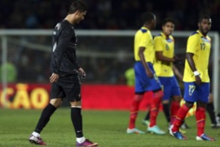 cristiano ronaldo derrotado ante ecuador