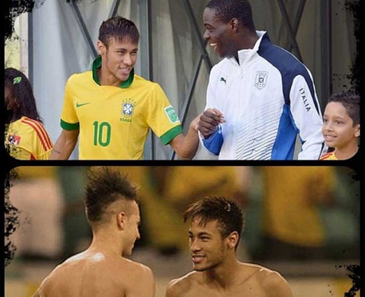 Neymar fans de Balotelli