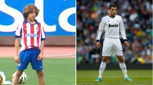 Giuliano, el hijo de Simeone practica a lo Cristiano Ronaldo en el Atlético