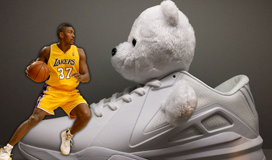 Ron Artest zapatilla de osito