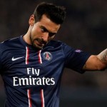 Ezequiel Lavezzi , cerca del Inter de Milán del Calcio de Italia