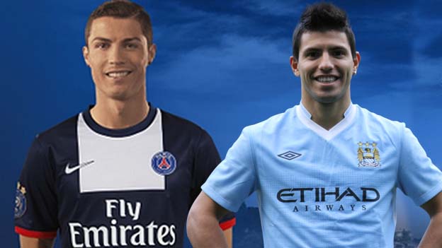 Cristiano Ronaldo y Sergio Aguero