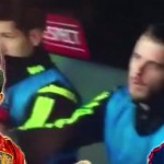 Cesc Fabregas le negó el saludo a De Gea en el banco de suplentes de España